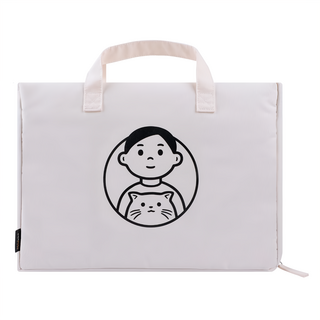 KOKUYO Noritake聯名 兩用托特包 - 白色 加肩帶總高590mm, 36 x 9.5 x 38cm