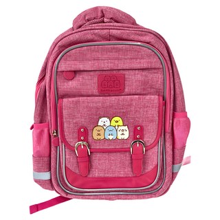 Sumikkogurashi 角落小夥伴 英倫成長大童書包, 粉色, 1個, 外部 40.5 x 29 x 16cm / 內部 38 x 27 x 14cm