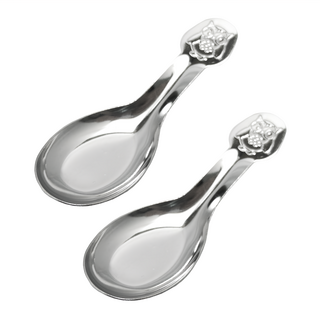 popokiki不鏽鋼兒童匙/湯匙- 2入,1入, 銀色, 1組