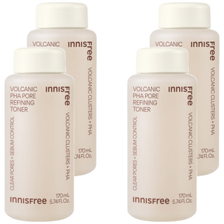 INNISFREE 台灣公司貨 火山泥PHA毛孔緊緻露, 170ml, 4瓶