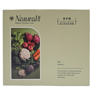 Natural 365 每日的綠色營養 綠拿鐵 Natural-GN, 15種蔬果，410項農藥檢測, 24g, 14包, 1盒