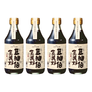 豆油伯 金美好無添加糖釀造醬油, 台灣釀造, 300ml, 4瓶