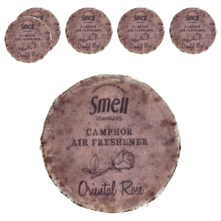 Smell Lemongrass 樟腦香氛磚 玫瑰, 15g, 6個