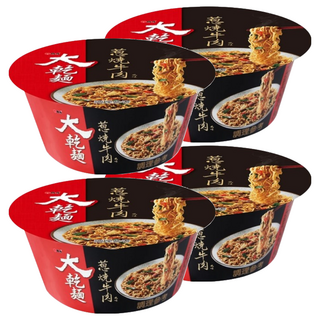 維力 大乾麵 蔥燒牛肉風味, 4入