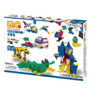 LaQ 初心組 400片積木玩具 啟發創意 培養空間概念, 多色, 1盒