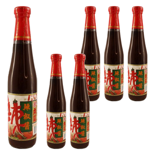 丸莊醬油 冠品辣椒醬 台灣黑豆醬汁基底 美味而不刺激 芳香夠味, 500g, 6瓶