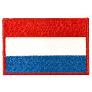 A-ONE 匯旺 盧森堡國旗刺繡布貼 8x5cm 背部自黏 熨燙/貼黏, 盧森堡, 1件