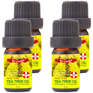 Aus Garden 澳維花園 澳洲茶樹精油, 4瓶, 5ml