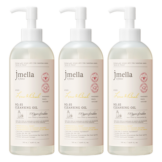 jmella in France 檸檬羅勒卸妝油, 500ml, 3瓶