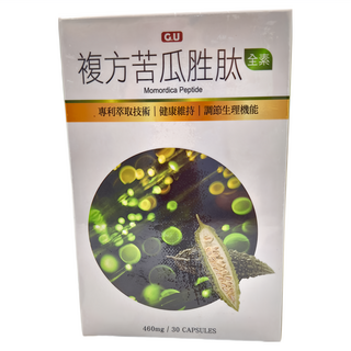 G.U治優 複方山苦瓜胜肽膠囊, 專利萃取技術, 健康維持, 調節生理機能, 30顆, 460mg, 1盒