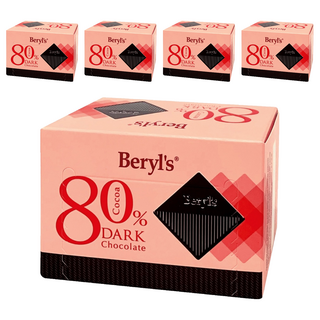 Beryl's 80%可可含量黑巧克力 60G, 5盒