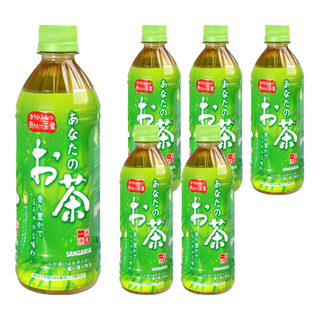 SANGARIA 山加利 你的茶 日本原裝進口 甘甜爽口綠茶 休閒茶品, 500ml, 6瓶