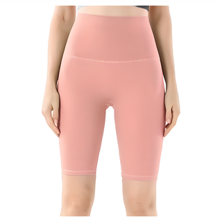 S-SportPlus+ DK906五分瑜珈褲 XL 粉色 舒適透氣 高腰提臀 運動健身, 1件