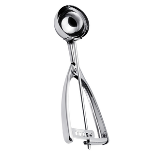 SC 70mm 不鏽鋼冰淇淋勺 挖冰淇淋神器 輕鬆挖球 製作甜點, 銀色, 1支