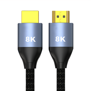 宇聯 HDMI2.1 8K HDR 劇院級影音尼龍編織傳輸線, 2m, 1條