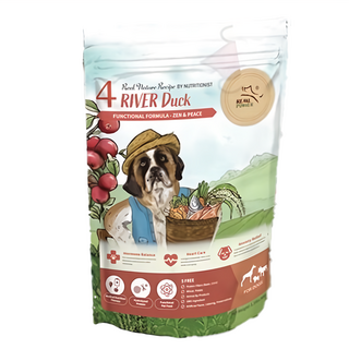 REAL POWER 瑞威 全齡狗飼料 4號河岸雁鴨,鴨肉, 機能配方, 舒緩情緒, 2kg, 1袋