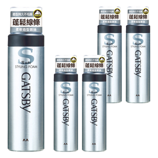 GATSBY 柔軟造型護髮慕絲, 185g, 5瓶