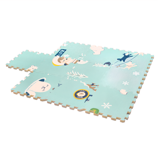 LOG 樂格 XPE 巧拼墊 10片/組 防水不滲漏 軟布擦拭好整理 拼接簡易 拆卸收納便利, 南極蜜語, 1組