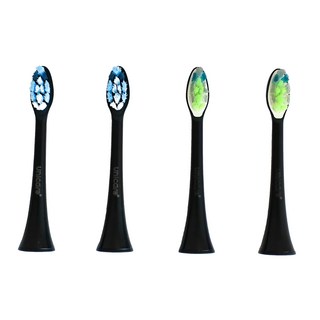 unicare 音波電動牙刷替換刷頭 18*90mm 尊享型刷頭2支+舒適型刷頭2支, uni-101-1, 1組