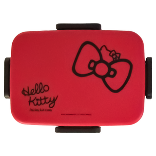 Skater 日本境內版 日本製 可愛蝴蝶結便當盒 17.5 x 12.9 x 5.8cm 650ml, 紅色, 1個