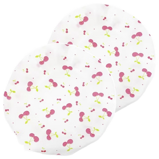 BEAUTYOUNG 妝漾 可愛浴帽 成人/兒童尺寸 防護秀髮, 櫻桃, 2個