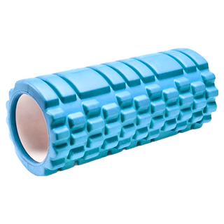 按摩滾輪瑜珈, EVA外包+PVC內管, 承重150KG, 33 x 14cm, 藍色, 1個