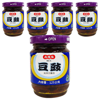 高慶泉 素食豆豉 純黑豆釀造, 125g, 5罐