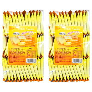 HEALTH DAILY 健康日誌 起士洋芋脆餅 (量販包), 濃濃洋芋香和起士美味加倍, 薄脆薯片爽口好滋味, 408g, 2組