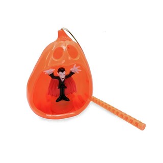 MODACore 摩達客 萬聖派對變裝 LED發光燈籠, 吸血鬼款 橘色, 1組