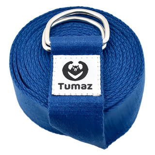 Tumaz 月熊 瑜珈伸展帶 堅固耐用, 海軍藏藍, 0.3 x 3.8 x 300cm, 1條