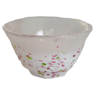 Tomi CRAFT 日本 江戶硝子 花さかずき 清酒杯 茶杯, 淺粉色, 1個