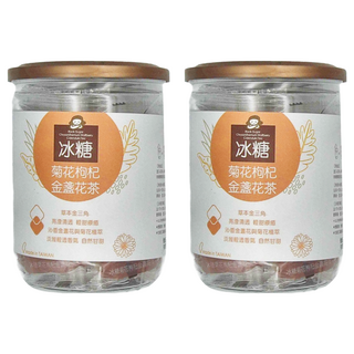 Medolly 蜜思朵 冰糖菊花枸杞金盞花茶 Set, 草本金三角 台灣製造, 17g, 12顆, 2罐