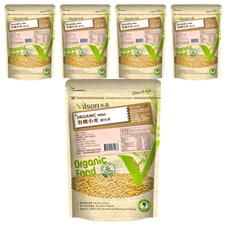 Vilson 米森有機 100%有機小米, 450g, 5包