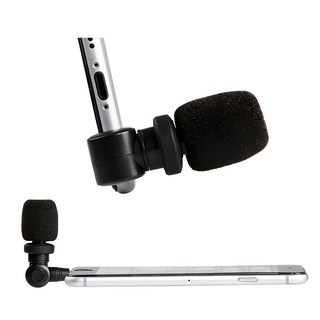 Saramonic 楓笛 智慧型手機麥克風, 兼容iOS/Mac 3.5mm TRRS接口, SmartMic, 黑色