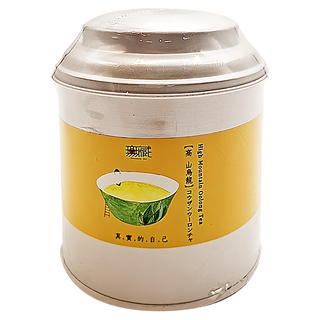 無藏茗茶 阿里山故事茶 高山烏龍 圓鐵罐 台灣阿里山高山摘種茶葉 蘭花桂花烏龍品種 香氣清新優雅, 100g, 1罐