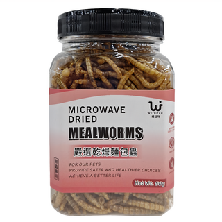 WEIYITER 維益特 台灣公司貨 嚴選乾燥麵包蟲 爬蟲專用, 50g, 1罐