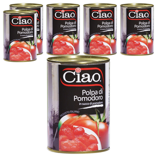 Ciao 喬爾番茄 400g/2.5kg 義大利碎粒番茄, 6罐
