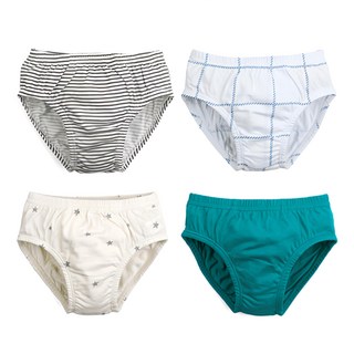 Maykids 男童款 簡約印花三角內褲4件組