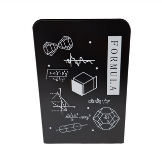 L型 簡約書架 黑色 EC花紋