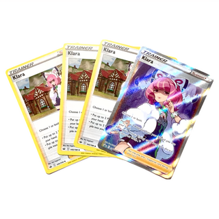 PoKeMoN 寶可夢 國際板 全圖 一張 半圖3張 全新袋裝商品 附鑑定卡套, 克拉拉, 1組