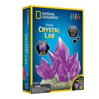 NATIONAL GEOGRAPHIC 國家地理 晶透奇蹟 紫水晶栽種實驗室 附紫水晶, 1盒