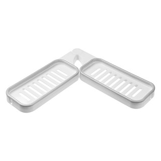 無痕轉角兩用置物架 免釘安裝 180度旋轉 壁掛式, 33 x 33 x 3cm, 1個, 單色