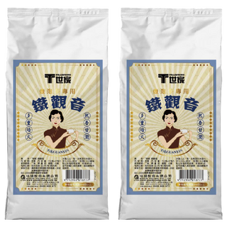T世家 壺泡免濾大茶包 鐵觀音茶, 多重焙火 熟香甘潤 冷熱皆可泡, 7g, 37包, 2袋