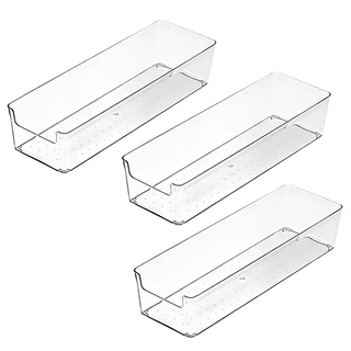 BangJiaShi 幫家適 透明抽屜收納盒3件組, 透明色, 1層