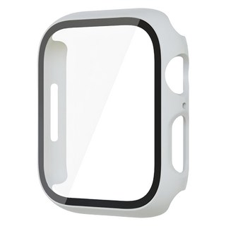 POLYWELL 寶利威爾 Apple Watch 一體式鋼化膜保護殼 PW15-T96-A432 41mm, 白色, 1個