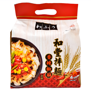 和豐拉麵 香辣椒麻拌麵 107g, 4包
