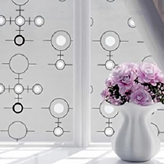 超大抗UV隔熱防窺自黏玻璃貼, 295 x 60cm, 江南水鄉