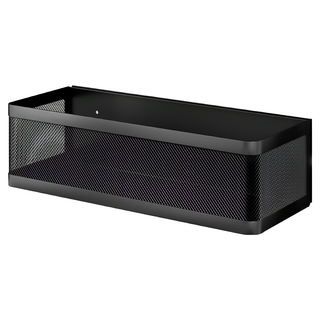 小麥購物 冰箱磁吸置物架, 黑色, 1個