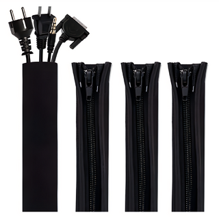 AHOYE 拉鍊式整線器 4入 電線收納 線材整理 電線保護套, p01_05243123, 1組