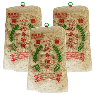 耆盛食品 金門手工麵線, 特級嚴選, 營養豐富, 300g, 3袋